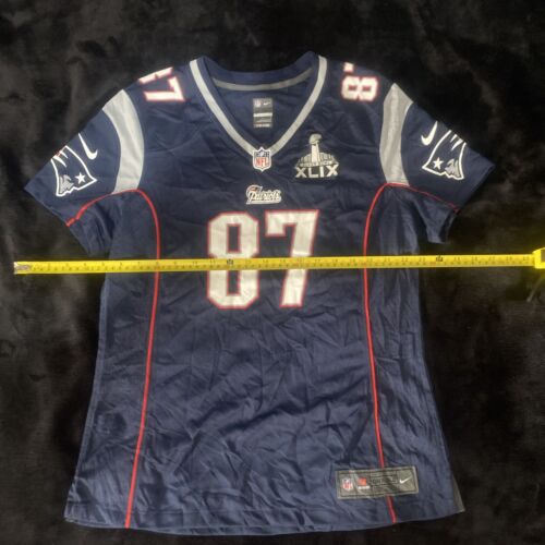 Womens Nike NFL Jersey New England Patriots Rob Gronkowski Super Bowl XLIX Large - Picture 12 of 12
