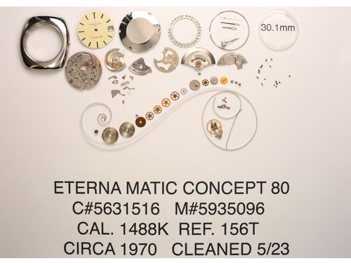 ETERNA MATIC 1000 CONCEPT 80 1488K 156T CIRCA 1970 - Picture 10 of 11