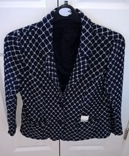 Ladies Adini Lightweight Jacket Blue & White Ex Con Size Medium