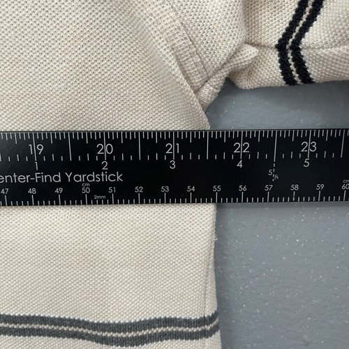 Vintage Knights Of The Round Table Polo Herren Large Retro Logo Striped Shirt - Bild 6 von 11