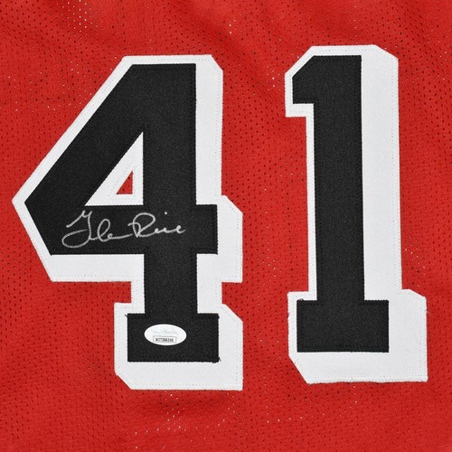 Glen Rice Signed Miami Pro Red Basketball Jersey (JSA) - Picture 2 of 3
