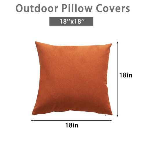 4 Pack Cushion Covers Outdoor Waterproof Throw Pillow Case For Home Garden Patio - Picture 6 of 73