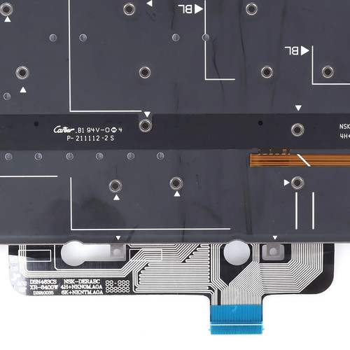 US Laptop Tastatur für Dell XPS 9315 lila mit Hintergrundbeleuchtung - Bild 5 von 5