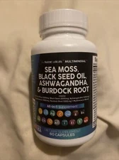 Clean Nutraceuticals Sea Moss Black Seed Oil Ashwagandha Tumeric Exp 02/26+