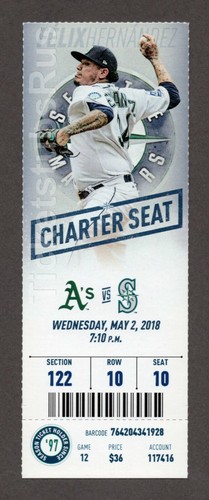 Ichiro FINAL GAME in SEATTLE & LAST RUN 2018 Mariners Athletics 5/2 Full Ticket - Picture 2 of 12