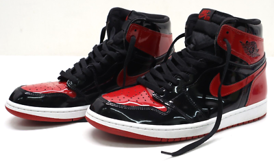 Nike Air Jordan 1 Retro OG High Patent Bred 55088-063 Black/Red