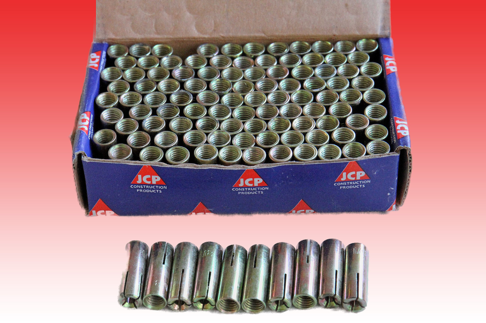 M8, 8mm Threaded DROP IN WEDGE ANCHORS MASONRY CONCRETE FIXINGS zinc plated