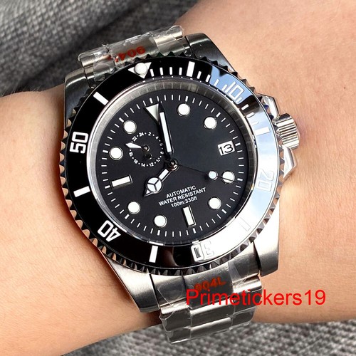 BLIGER NH37A Black/Blue/Green Dial 40mm Men Automatic Watch Date Sapphire Glass - Picture 2 of 24