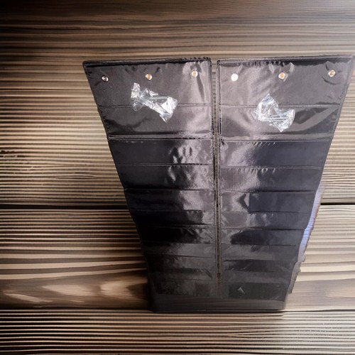 2 PACK Black 10 Pocket Hanging Wall Pocket Chart Hanging Storage Pocket Hanging - Picture 4 of 9