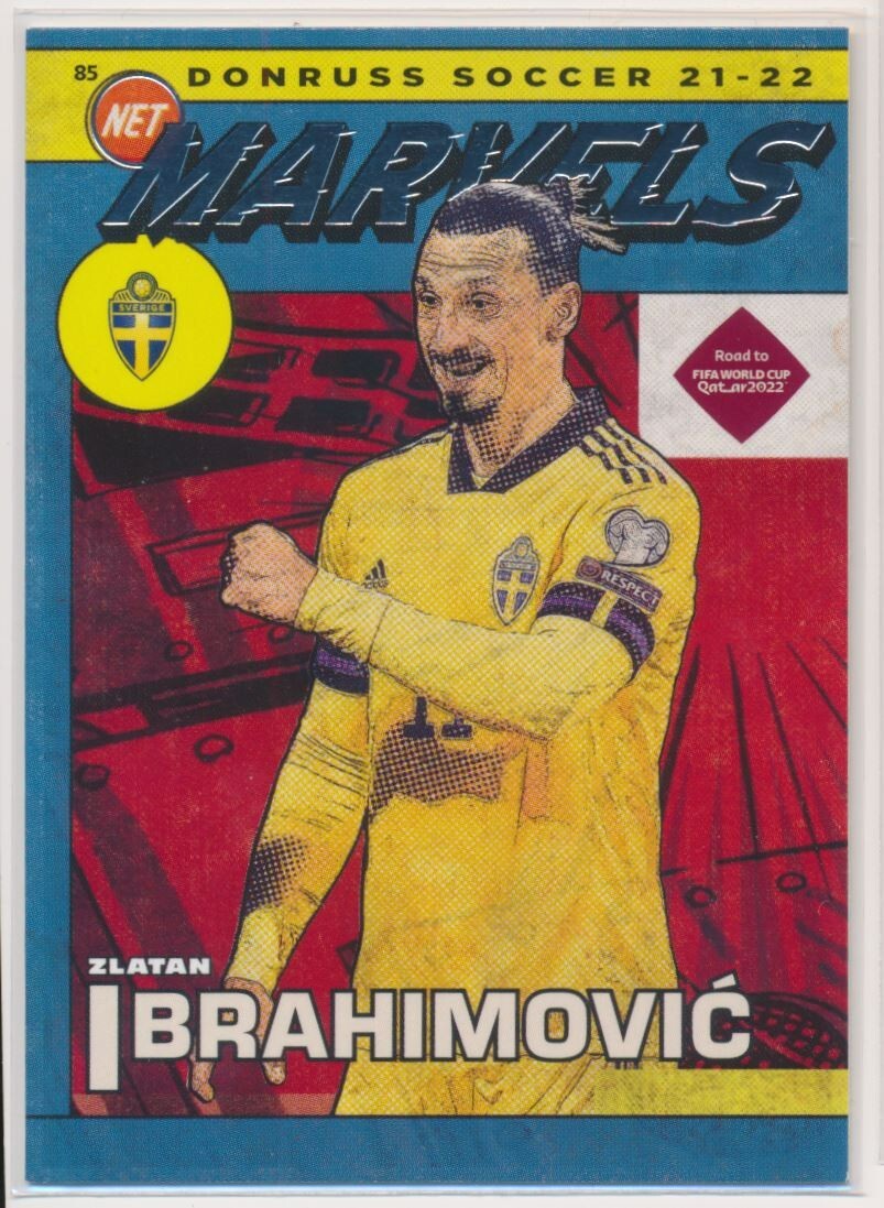 ZLATAN IBRAHIMOVIC 2021-22 Donruss Soccer Net Marvels Sweden Road To Qatar