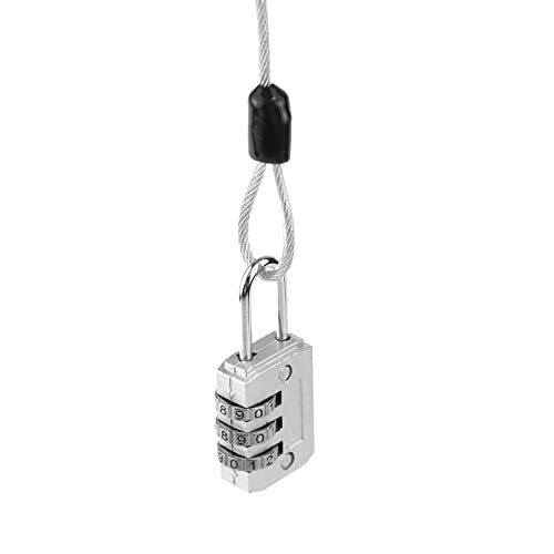 Cable Lock Double Loops 6.6Ft Long Security Cable with 6.6Ft (2 Pack) Silver - Picture 8 of 8