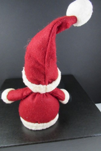 Vintage antik primitiv handgenäht Volkskunst Weihnachtsmann Regal Sitter Puppe 17" - Bild 10 von 11