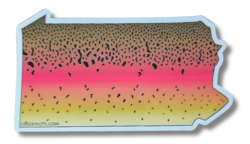 RAINBOW TROUT Stickers STATE CUT-OUTS fishing MANY STATES fly fishing DECALS - Picture 74 of 113