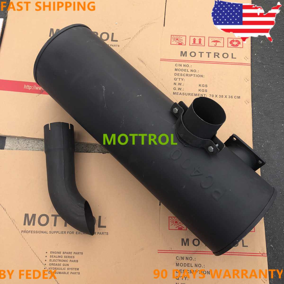 6156-11-5281 MUFFLER FITS FOR KOMATSU PC400-7 PC450-7 PC460-7