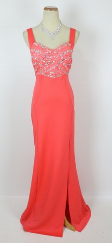 NEU Windsor $ 75 koralle formelles Abschlussball Abendkleid langes Kleid Größe S neu mit Etikett Abschlussball - Bild 1 von 12