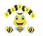 12pcs Yellow Bee Set foil Balloon butterfly bee ladybird kids babyBirthday Party