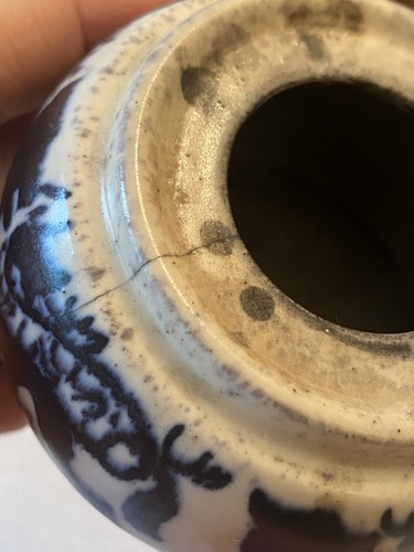 Circa 1920 Gouda Distel Factory Holland Art Nouveau Pottery Inkwell Jar - Picture 9 of 14