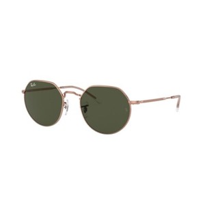 Occhiali da sole Ray-Ban RB3565 Jack rotondi oro/marrone sfumato trasparente ...