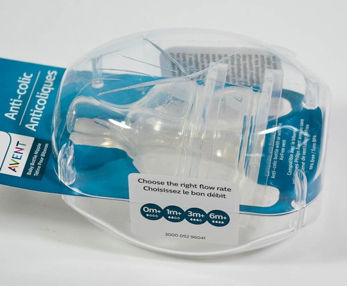 lot 2 Philips Avent ANTI-COLIC bottle 2-pk Nipples 6m+ FAST FLOW #4 ~ BPA Free - Picture 4 of 5