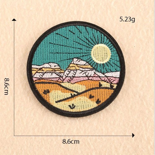 Camping Camper Fruits Embroidery Patches Embroidered Iron On Patch Crafts DIY - Picture 39 of 47