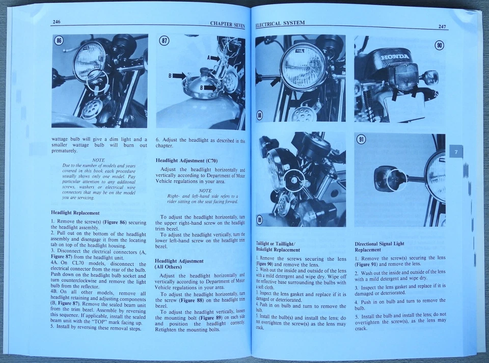 Honda Mini Monkey Bike Z50 Z50R 50 65 CT70 70 S90 90 110 CLYMER REPAIR MANUAL - Image 4 of 4