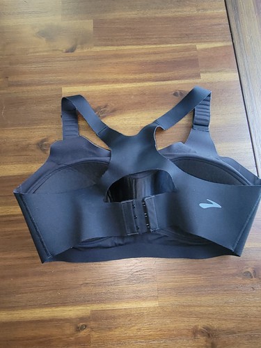 Brooks Sport Bra 34 C Wire Free Seamless Running High Support Adjustable - Picture 3 of 4