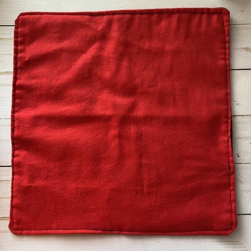 Konvolut 6 handgefertigte rot & schwarz Büffel Karo Unpaper Handtücher - Bild 3 von 4