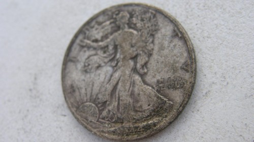 1944-D Walking Liberty Half Dollar 90% Silver Very Good VG See Pictures - Picture 3 of 6