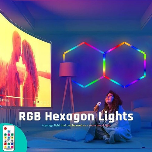 Hexagon RGB LED-Beleuchtung Hex Auto Detail Garage Werkstatt Einzelhandel Lamp - Picture 10 of 61