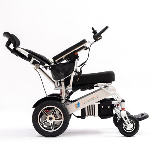 Premium Manual Reclining Foldable Electric Wheelchair with Remote Controller - Picture 4 of 22