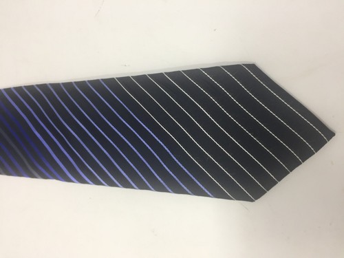 Menge 8 Seidenkrawatten blau braun grün schwarz gepunktete Streifen Paisley kariert - Bild 9 von 18