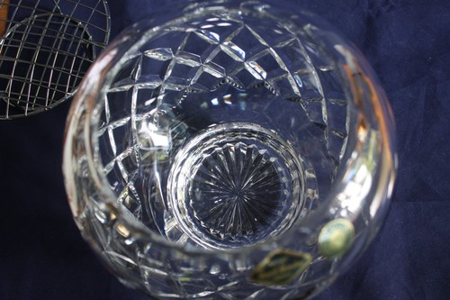 Royal Brierley Heavy Cut Glass Lead Crystal Flower Rose Bowl - Picture 5 of 8