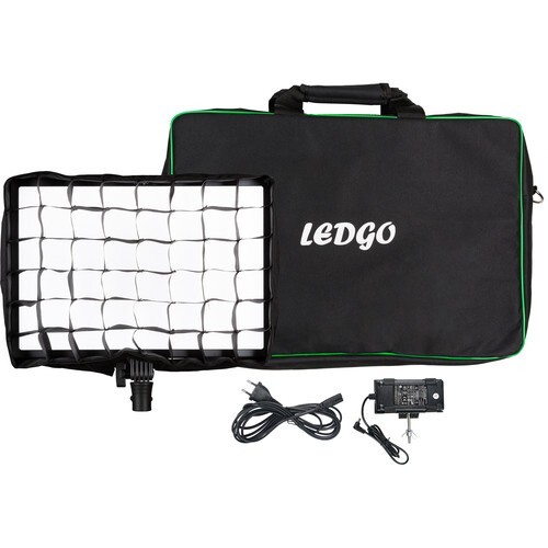 Ledgo LG-E268c Bi-Colour LED Large Pad Light Kit with Eggcrate Grid and Bag - Picture 1 of 12