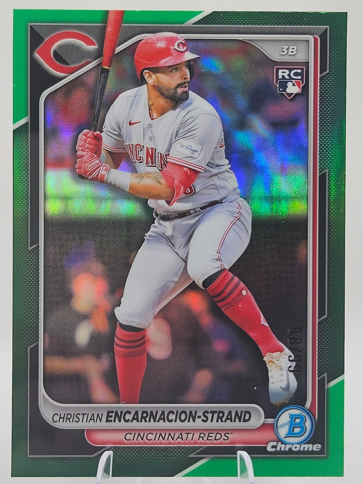 2024 bowman chrome christian encarnacion-strand green refractor rc 88/99 #91