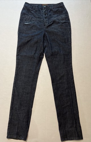 Zana Di Vintage Y2K Dark Wash Button Fly Zip Straight Leg Jeans Women’s SZ 9