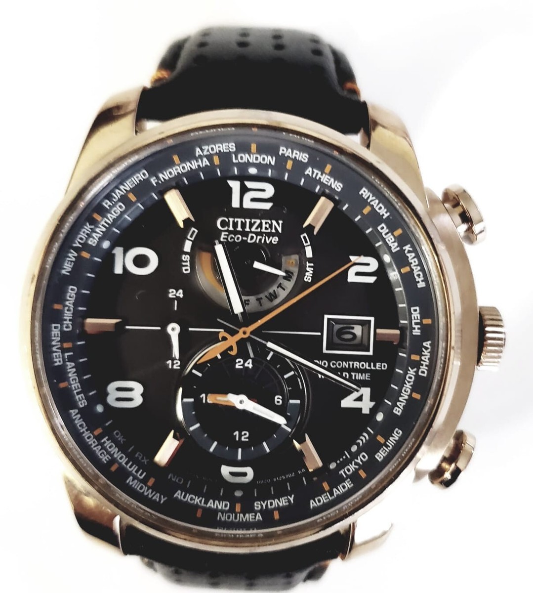 H820-S087546 CITIZEN ECO-DRIVE RADIO CONTROLLED BLACK DIAL MEN'S