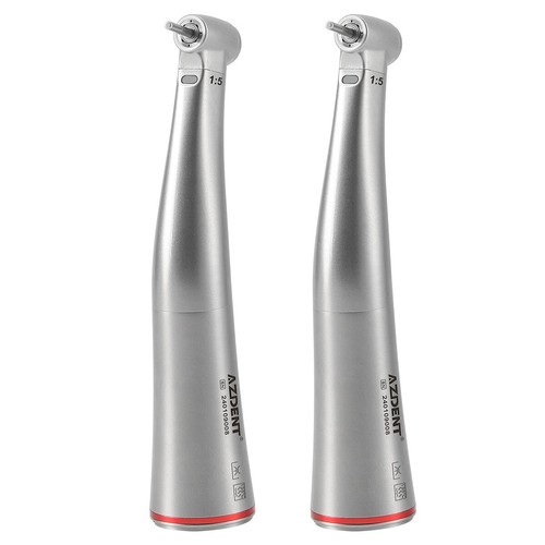 Dental 1:5/1:1 Fiber Optic LED Contra Angle Mini Head Straight Handpiece E-type - Picture 16 of 47