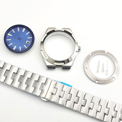 Modified Watch Case Steel Strap Dial Hands Full Kit For NH35/4R/NH36 Movement - Picture 5 of 24