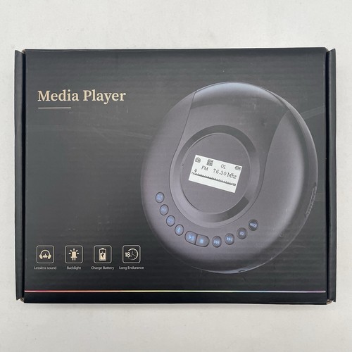 Portable Cd Player Radio Media Player With CD And FM Station Programming NIB