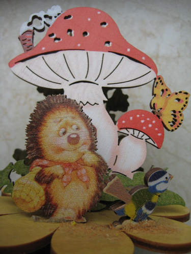 Dekoration Artikel Wohnzimmer Holz, Ostern, Igel - Bild 2 von 2