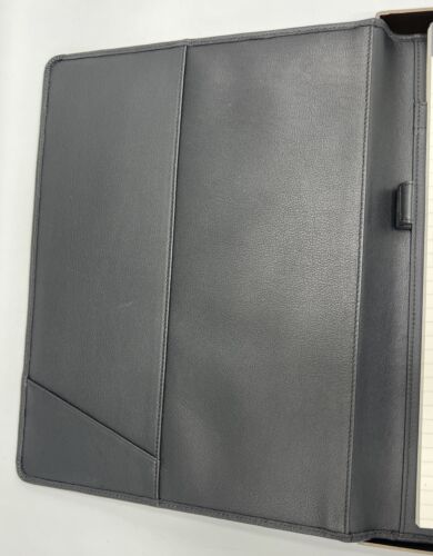Leatherology Cuero Negro Carpeta Cuaderno Bolígrafo Portafolio "CMT.AI" en Cubierta Regalo - Imagen 3 de 5