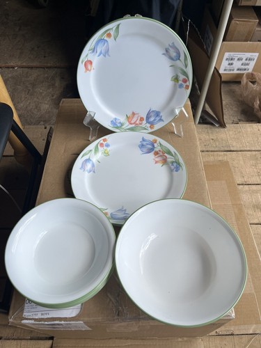 Corning Corelle Piatti a Tulipano Taglio Fresco (4) Ciotole per Cereali (5) Servizio Ciotola - Foto 1 di 2