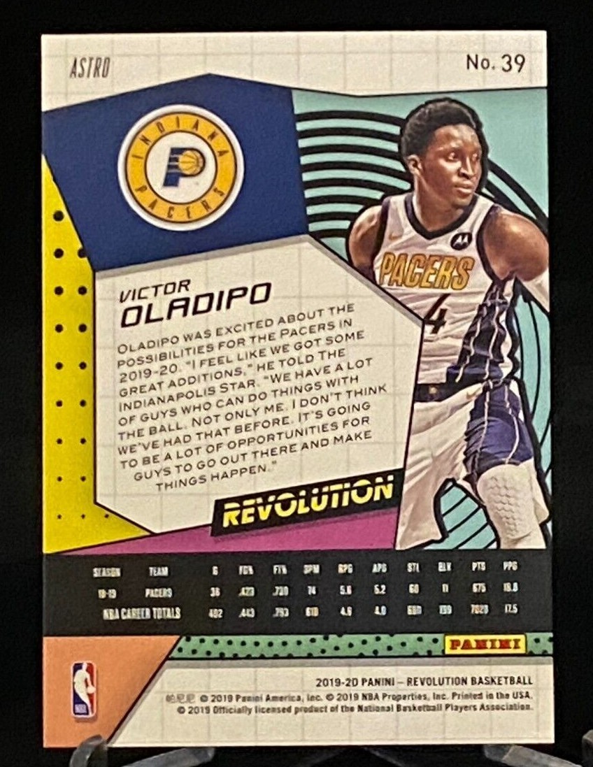 2019-20 Revolution Astro #39 Victor Oladipo Indiana Pacers | eBay
