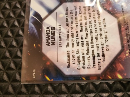 2019 Amanda Nunes UFC Topps Chrome #ufcf-an - Picture 6 of 6