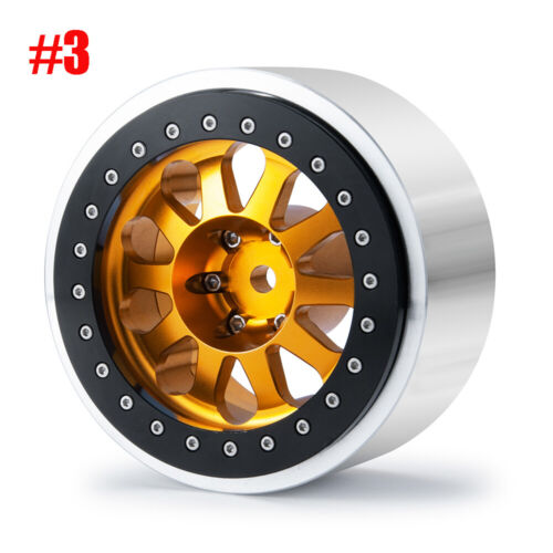 Flyxm 1:6 Axial SCX6 AXI05000 Wrangler Raupe Metall 2,9" Beadlock Räder Felgen - Bild 18 von 18