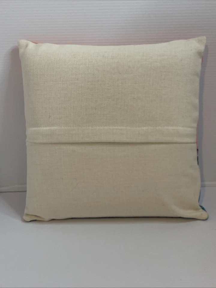 Almohada Vibradora Cuadrada con Puesta de Sol Rosa y Palmeras Foto 3 de 4