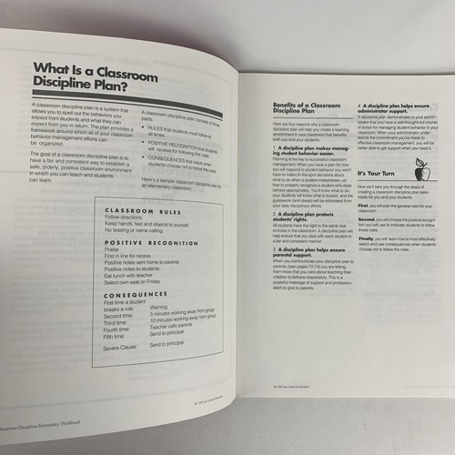 LEE CANTER'S ASSERTIVE DISCIPLINE ELEMENTARY WORKBOOK - BRAND NEW - FAST SHIP - Bild 5 von 11