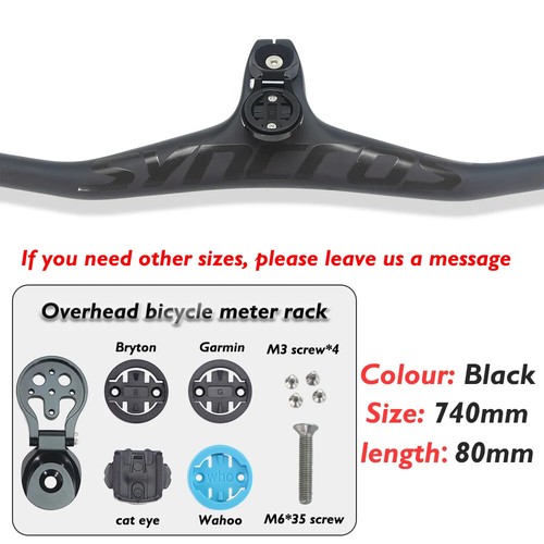Carbon Fiber Integrated Handlebar -17°, 70/80/90mm Length, 28.6mm Clamp - Picture 18 of 45