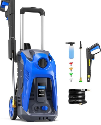 Electric Pressure Washer 4800 PSI 2.9 GPM Electric Power Washer 25 FT Hose Blue - Picture 1 of 4
