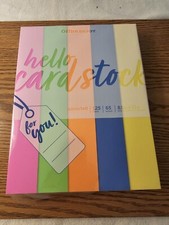 Office Depot Assorted Color Cardstock 8.5 x 11', 125 Sheets, 65 Pound